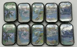 Lot of (10) Pokemon Shining Fates Mini Tin Display 10 Mini Tins Sealed - Image 1