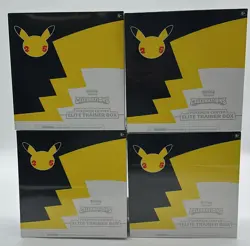 Lot of (4) Pokemon Celebrations Pokemon Center Elite Trainer Box Exclusive - Image 1