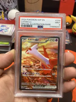 Latias ex 239/191 Special Illustration Rare Surging Sparks Pokemon PSA 9 MINT - Image 1