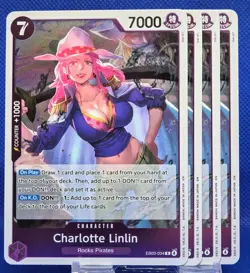4x Charlotte Linlin EB03-034 R | One Piece Heroines Edition | One Piece TCG | EN - Image 1