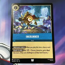 Inkrunner 169/204 Disney Lorcana Whispers in the Well UNCOMMON NP Regular - Image 1
