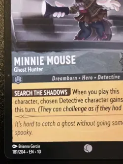 Minnie Mouse - Ghost Hunter 181/204 Common Whispers In The Well Disney Lorcana - Image 4