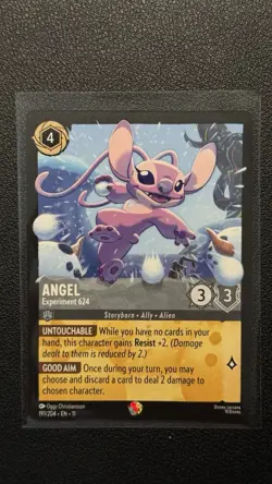 Disney Lorcana Fabled - Angel Experiment 624 Legendary 191/204 - Image 1