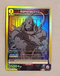 Union Arena Alphone Elric UE09ST/FMA-1-101 FULLMETAL ALCHEMIST Foil Near Mint - Image 1