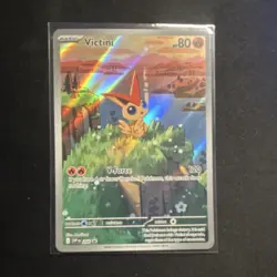 Pokemon Victini SVP Black Star Promo Holo 208 Basic 80 HP Psychic Card - Image 1
