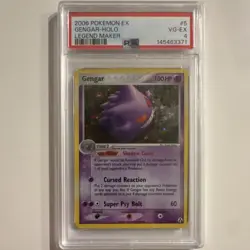 Pokemon TCG Gengar Legend Maker 2006 Holo Rare 5/92 PSA 4 Card Stock English - Image 1