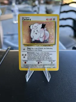 Pokemon TCG Clefairy Holo Card Base Set, Rare, 5/102 - Image 1