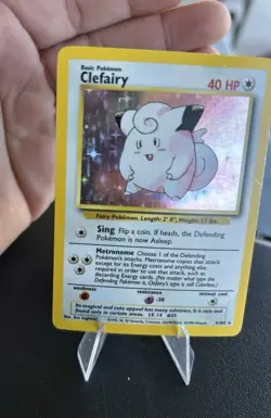 Pokemon TCG Clefairy Holo Card Base Set, Rare, 5/102 - Image 2