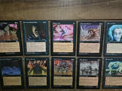 Magic The Gathering Lot Alliances Black LP X10 Cards - Image 2
