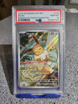 Pokemon Prismatic Evolutions Eevee Promo Card 2025 SVP en 173 - Image 1