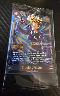 Dragon Ball Tcg Winner Card Trunks: Future Holo Foil FP-068 - Image 1
