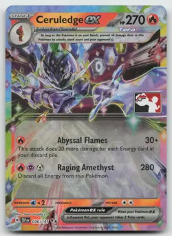 Ceruledge ex Double Rare Holo Prize Pack Series Cards 036/191 NM - Image 1