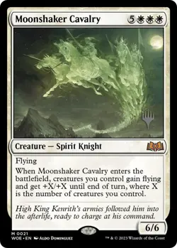 MTG Moonshaker Cavalry Foil Wilds of Eldraine Promo Pack NM - Image 1