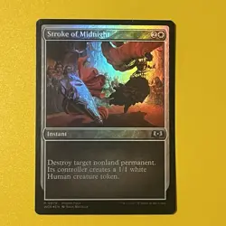 Stroke Of Midnight | Foil | U | 375 | WOE Promo | Magic: The Gathering - Image 1