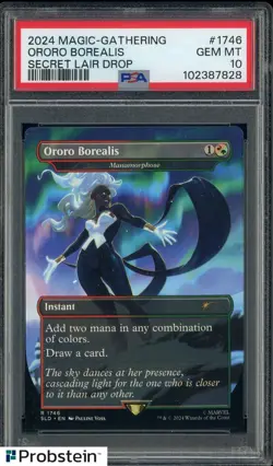 2024 MAGIC THE GATHERING SECRET LAIR DROP #1746 ORORO BOREALIS MARVEL PSA 10 - Image 1