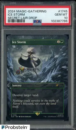 2024 MAGIC THE GATHERING SECRET LAIR DROP #1745 ICE STORM MARVEL PSA 10 - Image 1