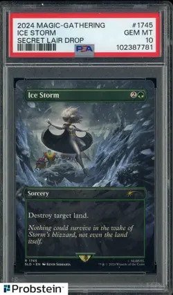 2024 MAGIC THE GATHERING SECRET LAIR DROP #1745 ICE STORM MARVEL PSA 10 - Image 1