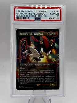 Shadow the Hedgehog 2086 Foil Secret Lair Drop SLD MTG PSA 10 Gem Mint - Image 1
