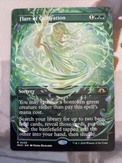 MTG Modern Horizons 3 - Flare Of Cultivation 0338 - Borderless NM - Image 1