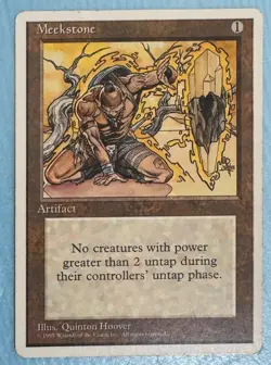 Vintage Magic The Gathering (MTG) : 4th Edition : Meekstone: Rare - Image 2