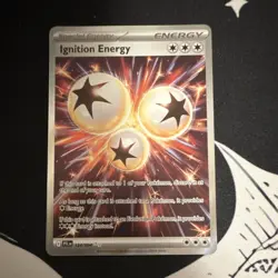 Pokemon Ignition Energy Special Energy Card 124/094 FULL ART English - Image 1
