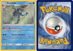 Greninja 9/18 Rare Ultra Detective Pikachu Pokemon LP - Image 3