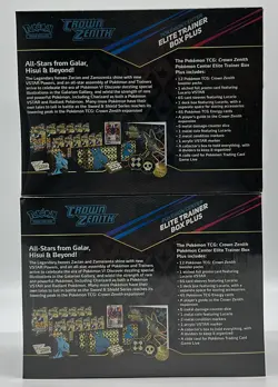 Lot of (2) Pokemon TCG Crown Zenith Pokemon Center Elite Trainer Box ETB Sealed - Image 2