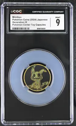 CGC 9 Mimikyu Pokemon Center Toy Capsules Japanese POKEMON COINS - Image 1