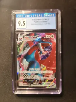 Pokemon TCG Salamence VMAX Darkness Ablaze 144/189 Holo Ultra Rare *NOW CGC 10* - Image 1