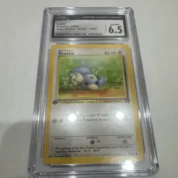 CGC 6.5 NM/MINT+ Dratini Team Rocket 1st Edition 2000 Pokemon WOTC 53/82 -29 - Image 1