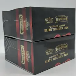 Lot (2) Pokemon TCG Lost Origin Pokemon Center Elite Trainer Box Plus ETB Sealed - Image 2