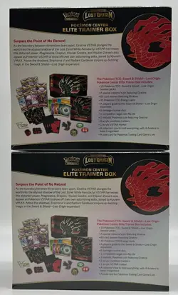 Lot (2) Pokemon TCG Lost Origin Pokemon Center Elite Trainer Box Plus ETB Sealed - Image 4