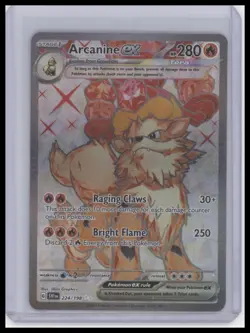 Arcanine EX - 2023 Pokemon Scarlet & Violet - 224/198 - Holo Ultra Rare Full Art - Image 1