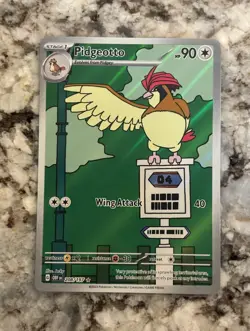 Pokemon TCG Pidgeotto 208/197 Illustration Rare Full Art Holo Obsidian Flames NM - Image 1