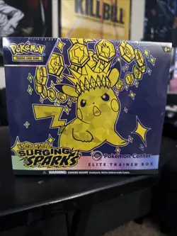 Pokemon Center Exclusive Surging Sparks Elite Trainer Box ETB SV08 SEALED NEW - Image 1