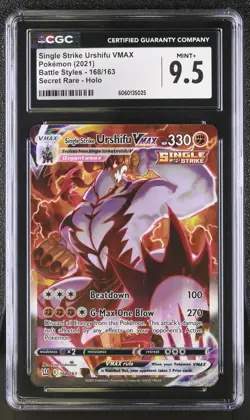 [CGC 9.5] Single Strike Urshifu VMAX 168/163 Battle Styles Alternate Art POKEMON - Image 1