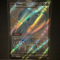 Pokemon Mew ex SV: Paldean Fates 216/091 Shiny Ultra Rare Full Art Holo EX 180 … - Image 1