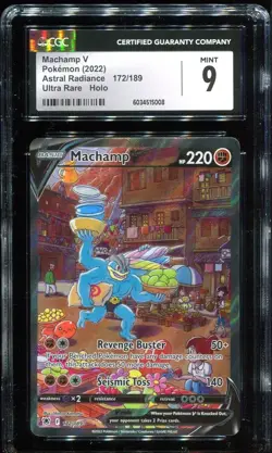 [CGC 9] Machamp V 172/189 Astral Radiance Alternate Art POKEMON - Image 1