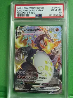 2021 POKEMON SWORD & SHIELD SHINING FATES #SV107 FA/CHARIZARD VMAX SHINING FATES - Image 1