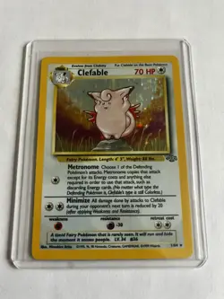 Pokemon TCG Clefable Jungle 1/64 Holo Unlimited Holo Rare - Image 1