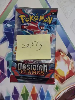 VERY HEAVY! 22.57 Gram Obsidian Flames Pokemon TCG Factory Sealed Booster Pack! - Image 2