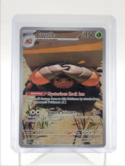 CRUSTLE 2025 POKEMON DESTINED RIVALS ILLUSTRATION RARE 186/182 Q5542 - Image 1