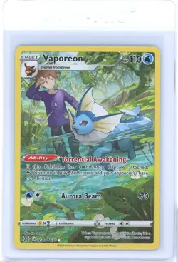 Pokemon TCG Brilliant Stars Vaporeon TG02/TG30 Trainer Gallery Full Art - Image 1