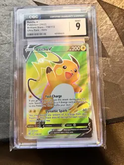Pokemon Raichu V 158/172 CGC 9 Brilliant Stars - Image 1