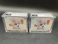 Lot (2) One Piece EN OP-05 Awakening of the New Era Booster Box Sealed w/Acrylic - Image 1