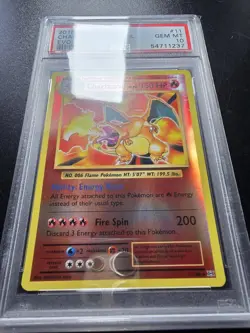 PSA 10 Charizard Reverse Holo 11/108 - 2016 XY Evolutions Pokemon Card - Image 2