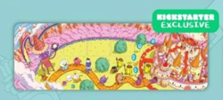 New Adventure Time Card Wars 2025 Kickstarter Candy Kingdom Playmat Play Mat - Image 2