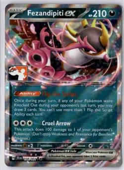 Fezandipiti ex 038/064 Prize Pack Series STAMP Promo Pokemon Card NM - Image 1