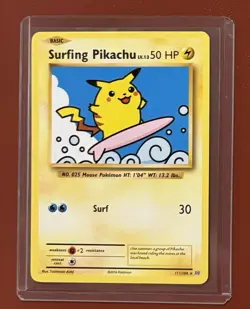 Surfing Pikachu 111/108 Evolutions Secret Rare Card Pokemon TCG New 2016 English - Image 1
