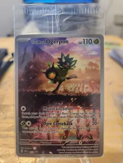 Teal Mask Ogerpon SVP 123 Full Art Promo SEALED!- English Near Mint Pokemon Card - Image 1